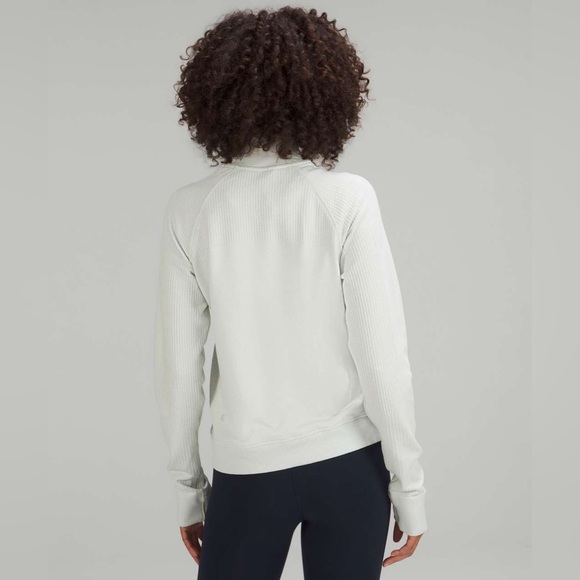 NWT Lululemon Engineered Warmth Half-Zip Long Sleeve Pullover in Vapor/White -8 - Picture 2 of 13